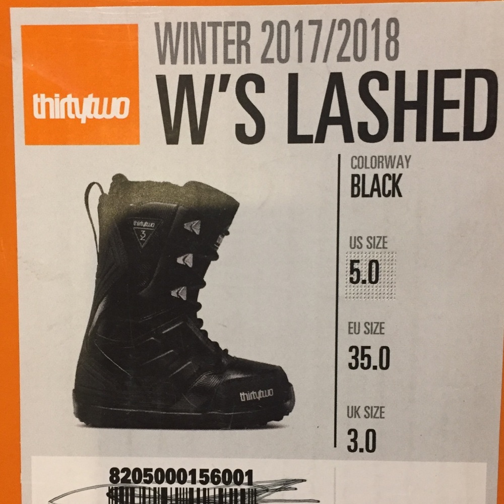Thirtytwo Women’s Kids Lashed Snowboard Boots NWT